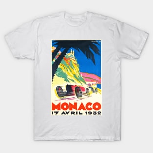 1932 Monaco Grand Prix - Vintage Poster Design T-Shirt